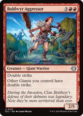 Boldwyr Aggressor card from Lorwyn Eclipsed