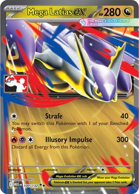 Mega Latias ex - 100/132 card from Prize Pack Series Cards