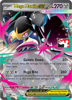 Mega Mawile ex - 094/132 card from Prize Pack Series Cards