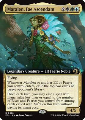 Maralen, Fae Ascendant (Extended Art) card from Lorwyn Eclipsed
