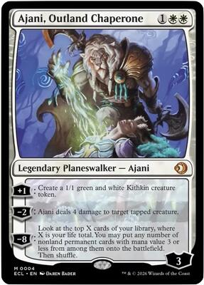 Ajani, Outland Chaperone card from Lorwyn Eclipsed