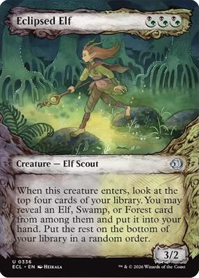 Eclipsed Elf (Showcase) card from Lorwyn Eclipsed