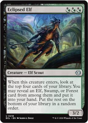 Eclipsed Elf card from Lorwyn Eclipsed