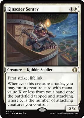 Kinscaer Sentry card from Lorwyn Eclipsed