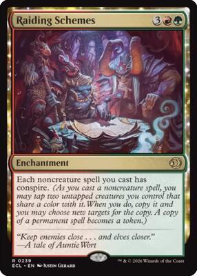 Raiding Schemes card from Lorwyn Eclipsed