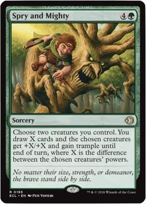 Spry and Mighty card from Lorwyn Eclipsed