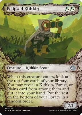 Eclipsed Kithkin (Showcase) card from Lorwyn Eclipsed