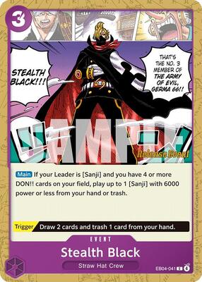 Stealth Black card from The Azure Sea's Seven Release Event Cards