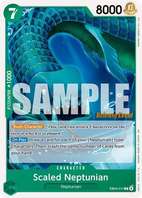 Scaled Neptunian card from The Azure Sea's Seven Release Event Cards
