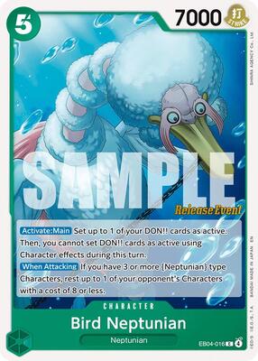 Bird Neptunian card from The Azure Sea's Seven Release Event Cards