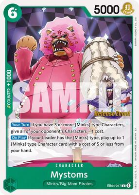 Mystoms card from The Azure Sea's Seven Release Event Cards