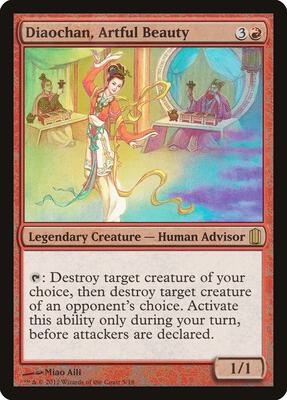 Diaochan, Artful Beauty card from Commander's Arsenal