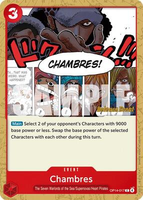 Chambres card from The Azure Sea's Seven Release Event Cards