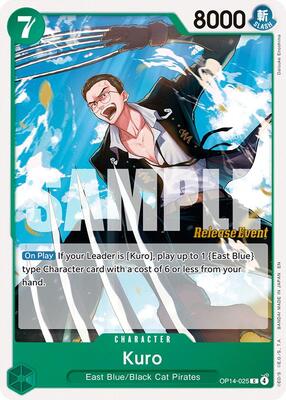 Kuro card from The Azure Sea's Seven Release Event Cards