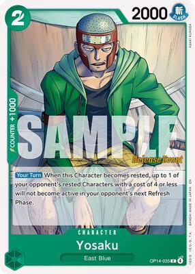 Yosaku card from The Azure Sea's Seven Release Event Cards