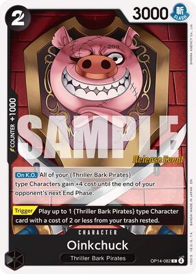 Oinkchuck card from The Azure Sea's Seven Release Event Cards