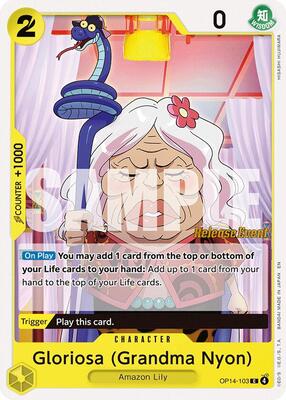 Gloriosa (Grandma Nyon) card from The Azure Sea's Seven Release Event Cards
