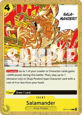 Salamander card from The Azure Sea's Seven Release Event Cards