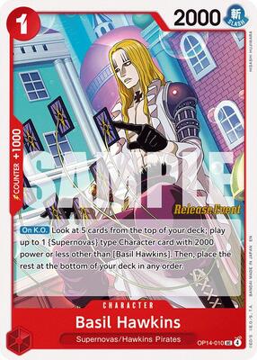 Basil Hawkins card from The Azure Sea's Seven Release Event Cards