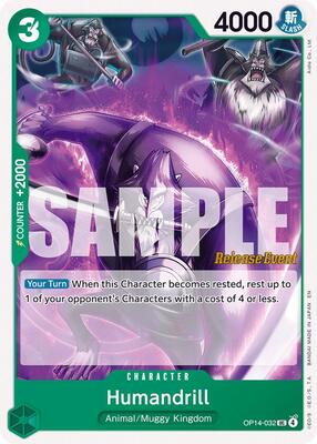 Humandrill card from The Azure Sea's Seven Release Event Cards