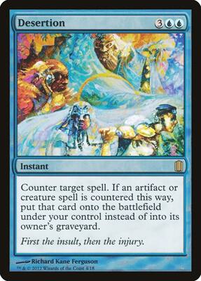 Desertion card from Commander's Arsenal