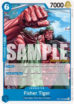 Fisher Tiger card from The Azure Sea's Seven Release Event Cards