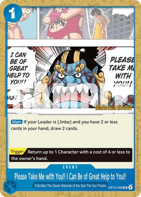 Please Take Me with You!! I Can Be of Great Help to You!! card from The Azure Sea's Seven Release Event Cards