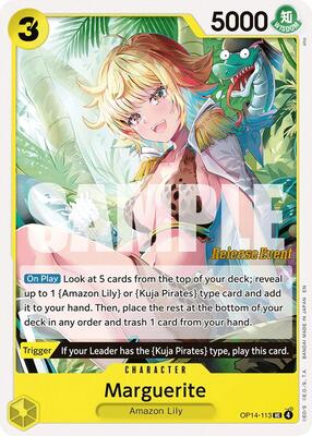 Marguerite card from The Azure Sea's Seven Release Event Cards