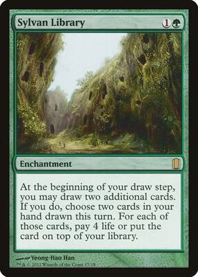 Sylvan Library card from Commander's Arsenal
