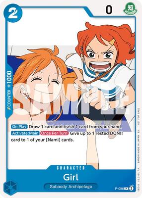 Girl (OP14 Release Event) card from One Piece Promotion Cards