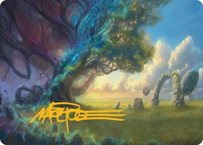 Morningtide's Light Art Card (Gold-Stamped Signature) card from Art Series: Lorwyn Eclipsed