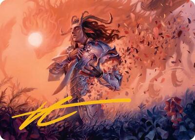 Rhys, the Evermore Art Card (Gold-Stamped Signature) card from Art Series: Lorwyn Eclipsed