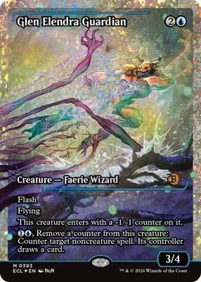 Glen Elendra Guardian (0393) (Showcase) (Fracture Foil) card from Lorwyn Eclipsed