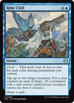 Rime Chill card from Lorwyn Eclipsed