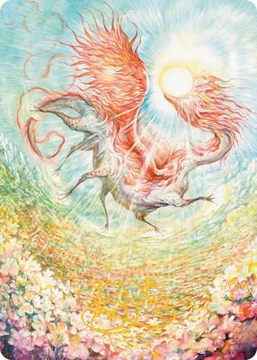 Eirdu, Carrier of Dawn Art Card (Gold-Stamped Signature) card from Art Series: Lorwyn Eclipsed