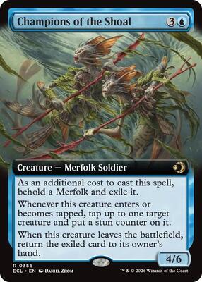 Champions of the Shoal (Extended Art) card from Lorwyn Eclipsed