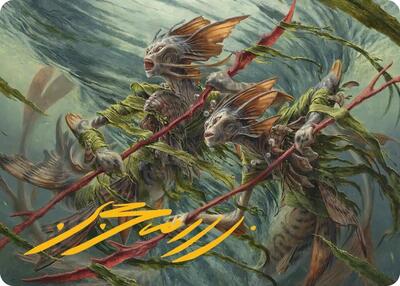 Champions of the Shoal Art Card (Gold-Stamped Signature) card from Art Series: Lorwyn Eclipsed
