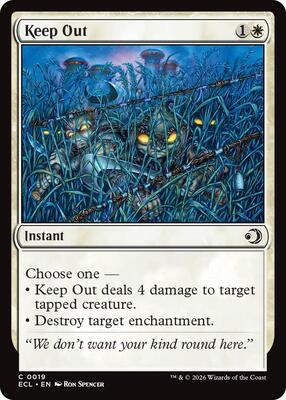 Keep Out card from Lorwyn Eclipsed