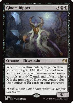 Gloom Ripper card from Lorwyn Eclipsed