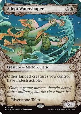 Adept Watershaper (Showcase) card from Lorwyn Eclipsed