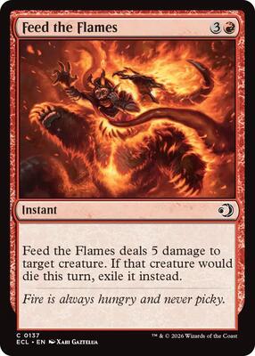 Feed the Flames card from Lorwyn Eclipsed