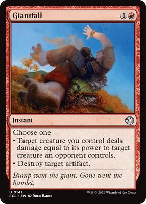 Giantfall card from Lorwyn Eclipsed