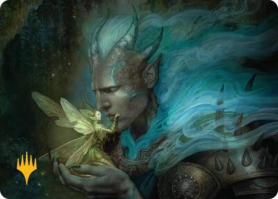 Run Away Together Art Card (Gold-Stamped Planeswalker Symbol) card from Art Series: Lorwyn Eclipsed
