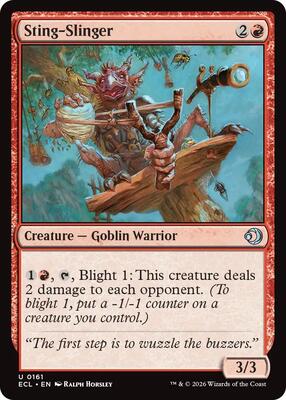 Sting-Slinger card from Lorwyn Eclipsed