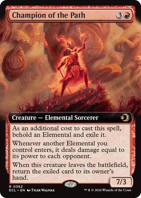 Champion of the Path (Extended Art) card from Lorwyn Eclipsed