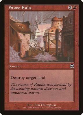 Stone Rain card from Mercadian Masques