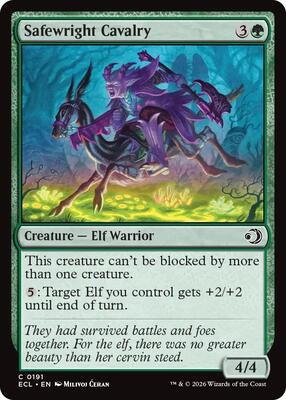 Safewright Cavalry card from Lorwyn Eclipsed