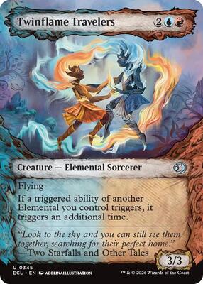 Twinflame Travelers (Showcase) card from Lorwyn Eclipsed