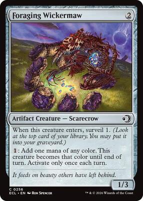 Foraging Wickermaw card from Lorwyn Eclipsed
