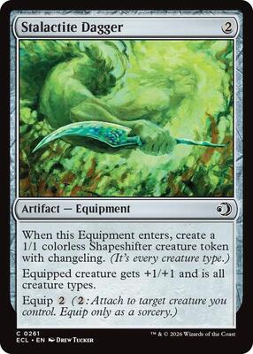 Stalactite Dagger card from Lorwyn Eclipsed